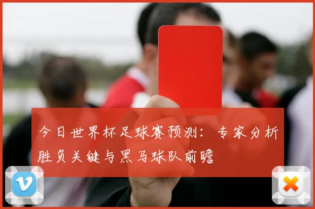 今日世界杯足球赛预测：专家分析胜负关键与黑马球队前瞻